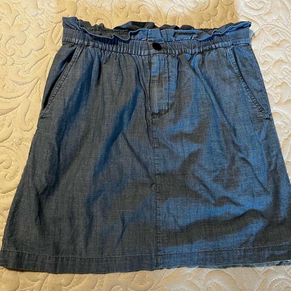 J. Crew Chambray miniskirt